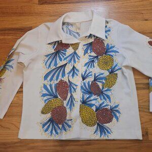 Vintage A New Fashion Creation Polyester Button Down Top 42